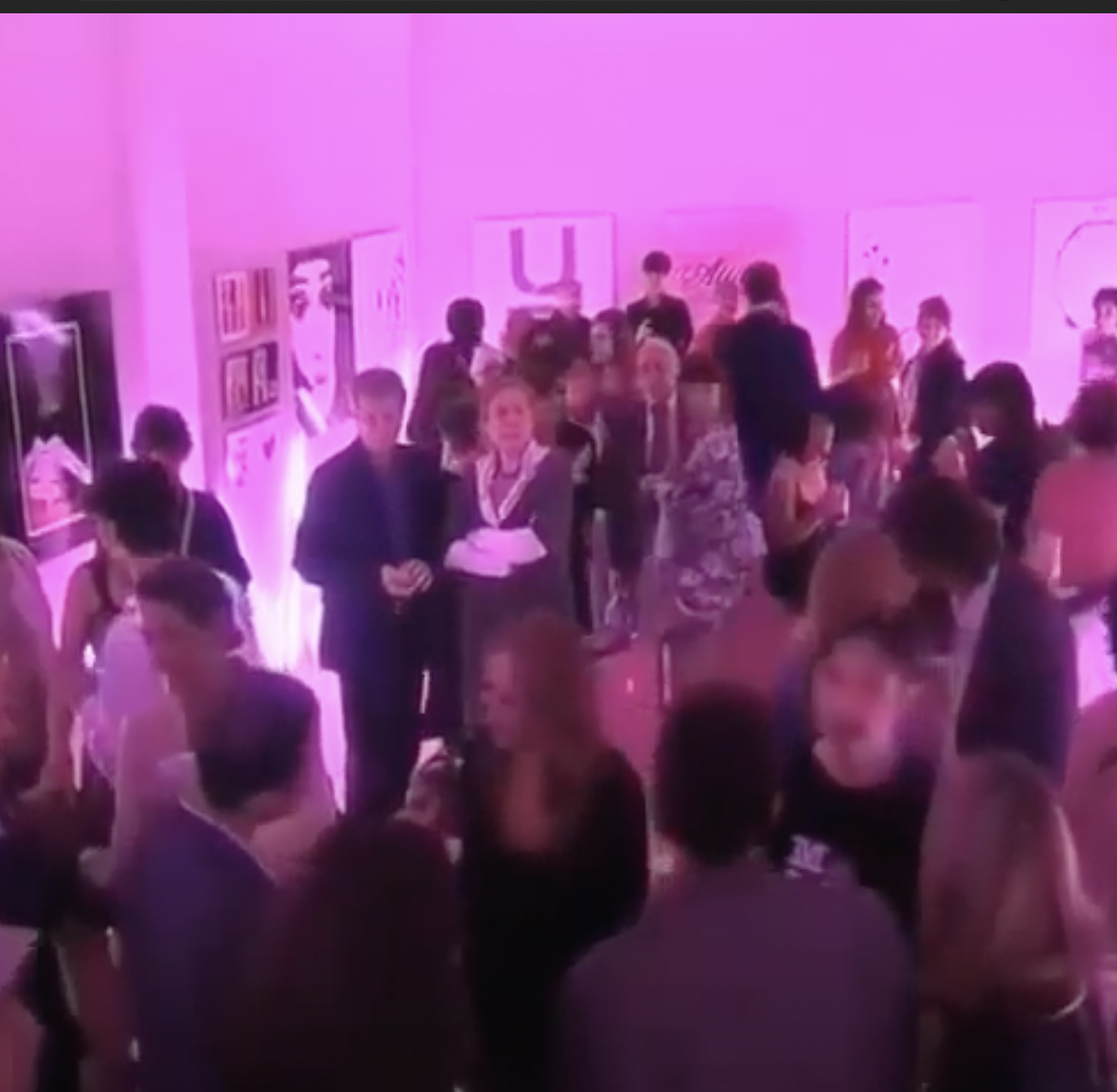 A photograph from the Pink Attitude opening event